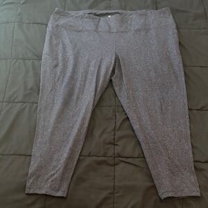 Talbots Plus Athletic Leggings Heathered Navy 3xp